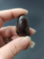 Polished Amber Cabochon